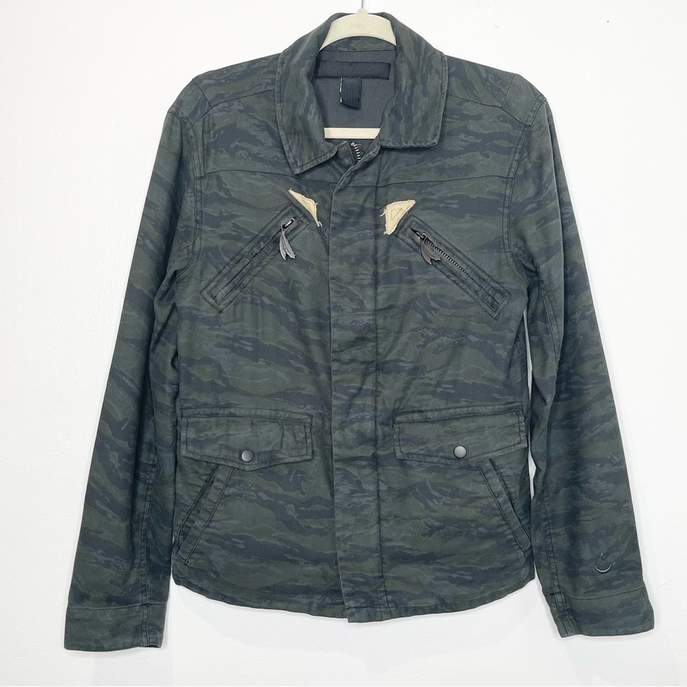 Black Scale Camo Utility Jacket Size M